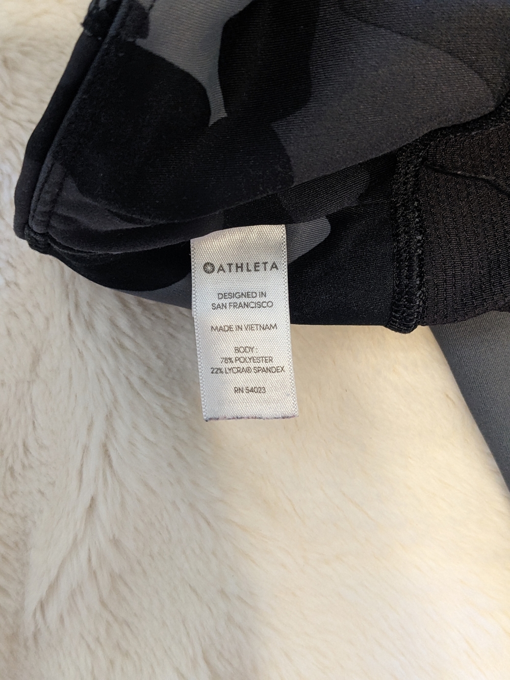 Athleta Gray & Black Camo High-Rise Leggings - Picture 9 of 9